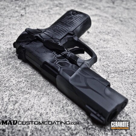 Powder Coating: MAD Dragon Camo,Sniper Grey H-234,Kryptek,Ruger,.45 ACP,Graphite Black H-146,Camo,Pistol,Bull Shark Grey H-214,Handguns,EDC,CCW