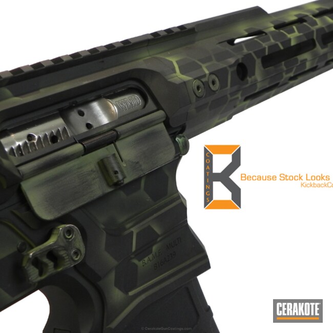 Cerakoted: Cobalt Kinetics,Zombie Green H-168,Armor Black H-190,Tactical Rifle