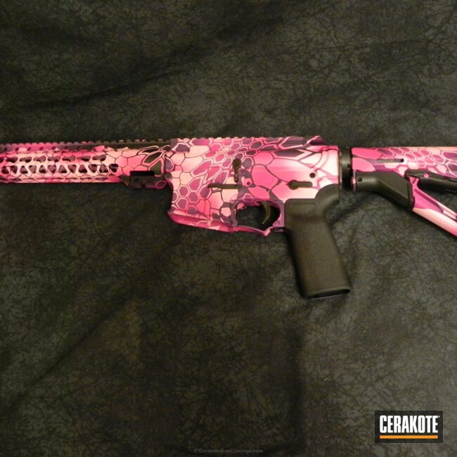 Cerakoted: Bazooka Pink H-244,Graphite Black H-146,SIG™ PINK H-224,Tactical Rifle,Prison Pink H-141,Ladies