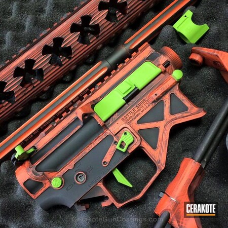 Powder Coating: Hunter Orange H-128,Graphite Black H-146,Zombie Green H-168,Gun Parts,Battle Arms