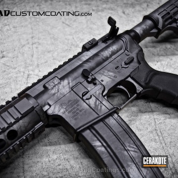 Cerakoted H-146 Graphite Black With H-234 Sniper Grey And H-227 Tactical Grey