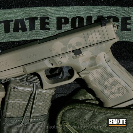 Powder Coating: Glock,Mil Spec O.D. Green H-240,Handguns,Flat Dark Earth H-265