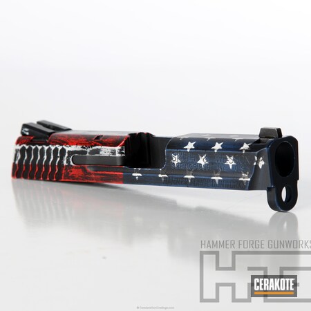 Powder Coating: Smith & Wesson M&P,KEL-TEC® NAVY BLUE H-127,Smith & Wesson,America,Merica,Graphite Black H-146,Snow White H-136,Red, White and Blue,USA,USMC Red H-167,Patriotic,American Flag,Clear Coat