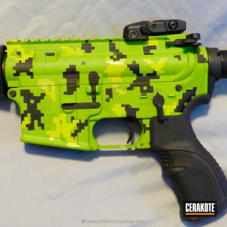 Powder Coating: Graphite Black H-146,Zombie Green H-168,Electric Yellow H-166,Tactical Rifle,Digital Camo