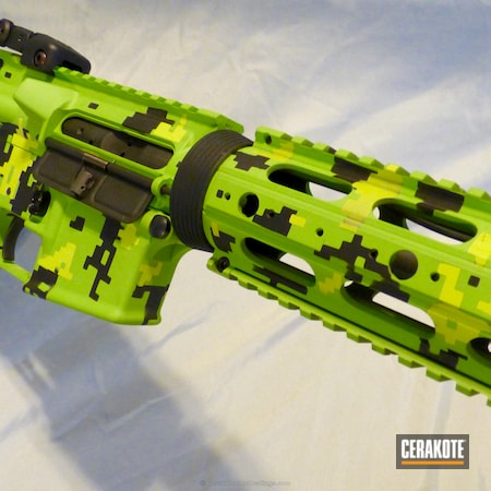 Powder Coating: Graphite Black H-146,Zombie Green H-168,Electric Yellow H-166,Tactical Rifle,Digital Camo