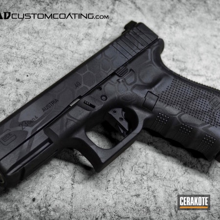 Powder Coating: Graphite Black H-146,Glock,Handguns,Pistol,Glock 23,Camo,Sniper Grey H-234,Cobalt H-112,MAD Dragon Camo,Kryptek