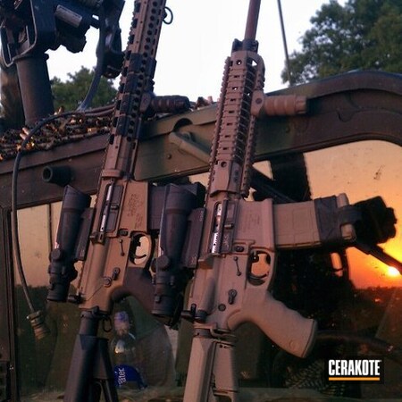 Powder Coating: FN Mfg.,Tactical Rifle,Burnt Bronze H-148,MAGPUL® FLAT DARK EARTH H-267