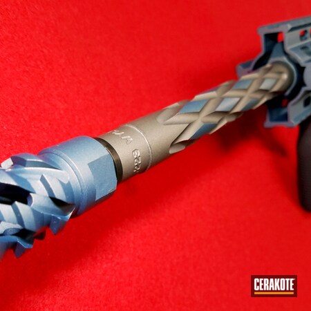 Powder Coating: Glock,Two Tone,Blue Titanium H-185,Glock 19,Colt M4,Colt,Titanium H-170