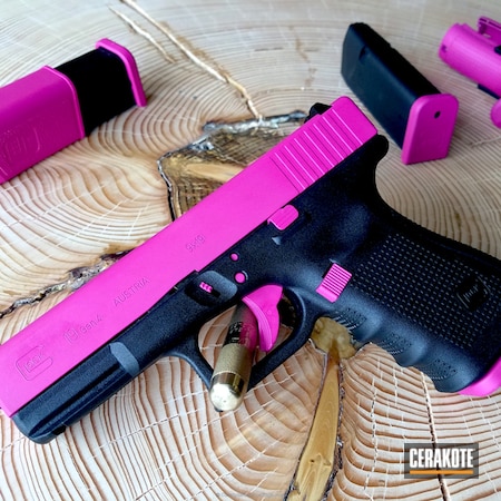 Powder Coating: Glock,Ladies,SIG™ PINK H-224,Pistol,Glock 19C,Custom