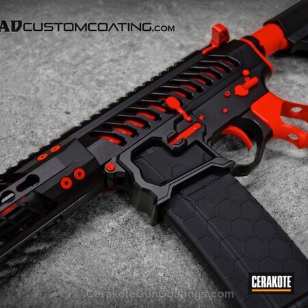 Powder Coating: Graphite Black H-146,USMC Red H-167,Tactical Rifle,AR-15,F1 Firearms,Rifle,Hexmag