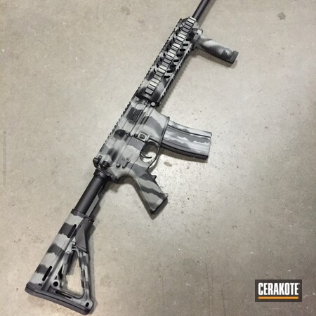 Powder Coating: Graphite Black H-146,Tiger Stripes,Spike's Tactical,Carbine,Tactical Rifle,Tactical Grey H-227