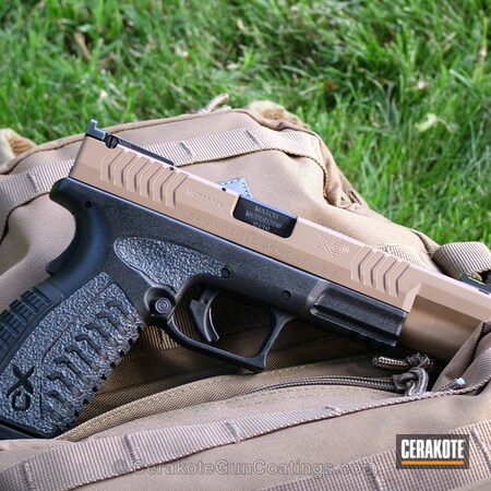 Powder Coating: Graphite Black H-146,Handguns,Springfield Armory,TROY® COYOTE TAN H-268
