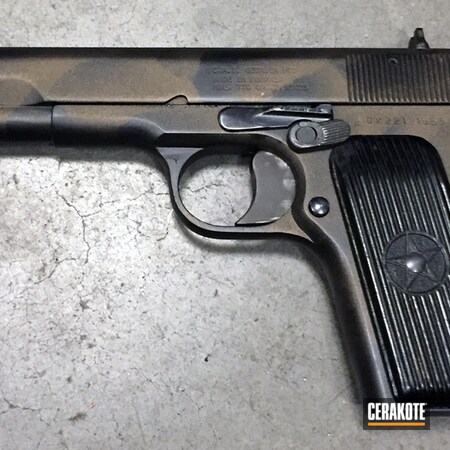 Powder Coating: Graphite Black H-146,Pistol,Tokarev,Burnt Bronze H-148