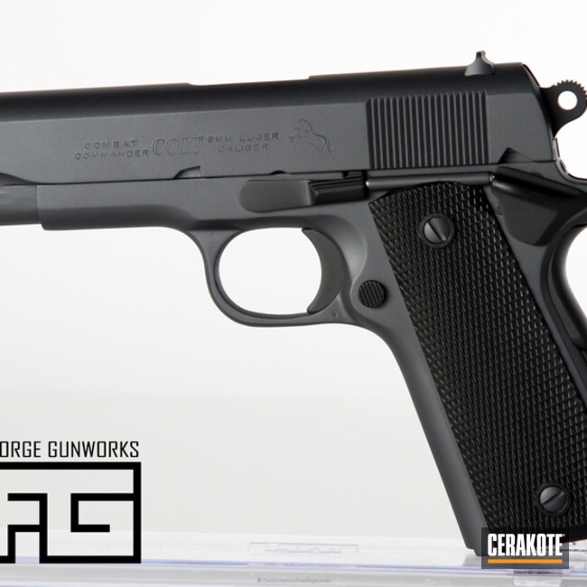 Cerakoted: Sniper Grey H-234,Graphite Black H-146,Colt,Colt 1911,Pistol,1911,Handguns
