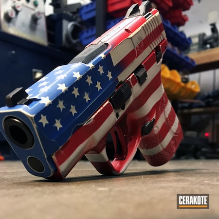 Powder Coating: 9mm,Bright White H-140,Distressed,M&P Shield,Pistol,American Flag,FIREHOUSE RED H-216,Ridgeway Blue H-220,Battleworn,M&P Shield 9mm