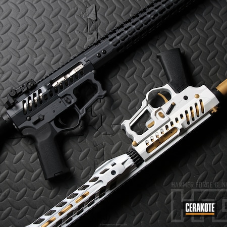 Powder Coating: Graphite Black H-146,Snow White H-136,Gold H-122,Sniper Grey H-234,Skeletonized,Tactical Rifle,AR-15,F1 Firearms,Lightweight,Rifle