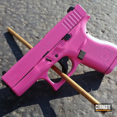 Powder Coating: Glock,Ladies,Pistol,Glock 42,Prison Pink H-141