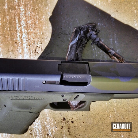 Powder Coating: Glock,Two Tone,Pistol,Sniper Green H-229,Sniper Grey H-234