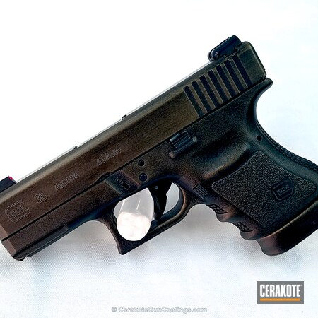 Powder Coating: Graphite Black H-146,Glock,Distressed,Burnished,Glock 36,Pistol,Burnt Bronze H-148,Antique