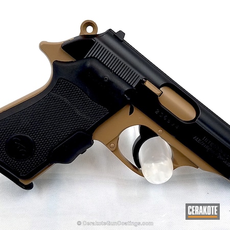 Powder Coating: Graphite Black H-146,Walther PPK/S,Two Tone,Matte Brown H-7504M,Pistol,Walther