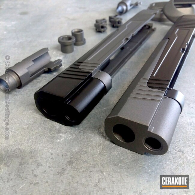 Cerakoted: Graphite Black H-146,Two Tone,Airsoft,Tungsten H-237,Pistol,Gun Parts