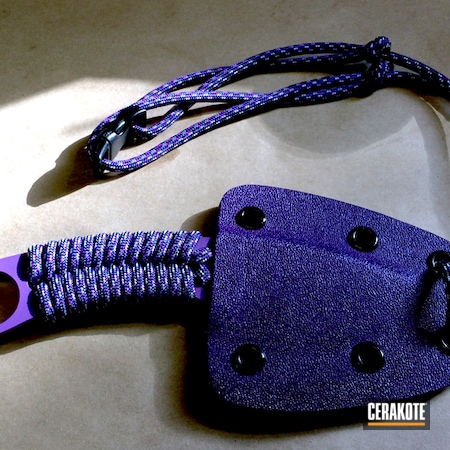 Powder Coating: Knives,Fixed-Blade Knife,Paracord,Bright Purple H-217,More Than Guns,Custom