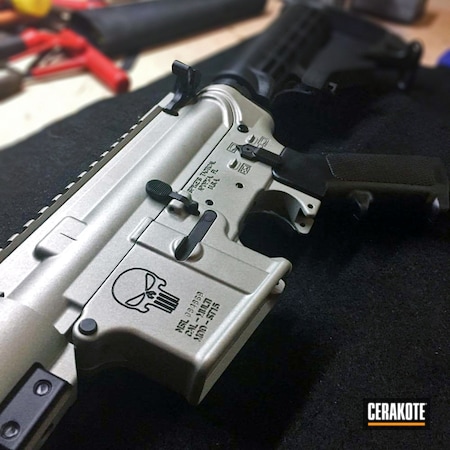 Powder Coating: Spike's Tactical,Crushed Silver H-255,Punisher,Tactical Rifle