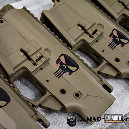 Powder Coating: Chris Kyle Inspired,Graphite Black H-146,Punisher,USMC Red H-167,Tactical Rifle,Upper / Lower,Skull,MAGPUL® FLAT DARK EARTH H-267