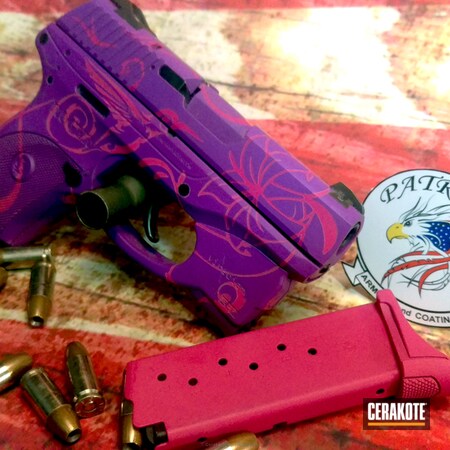 Powder Coating: Ladies,Veridian Laser Sight,SIG™ PINK H-224,Pistol,Hummingbirds,Ruger LC9,Bright Purple H-217,Ruger,Flowers