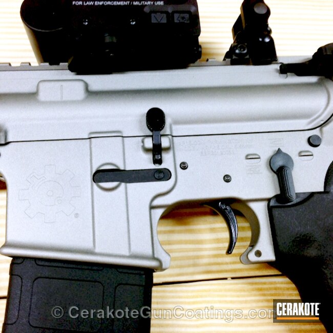 Cerakoted: Reflex Sight,Titanium H-170,Tactical Rifle,AR-15