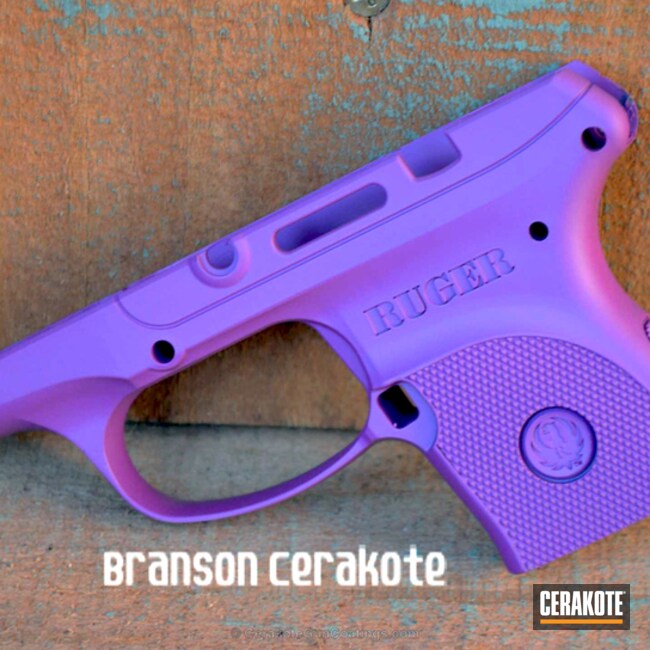 Cerakoted: Receiver,Ruger,Wild Purple H-197,Pistol,Gun Parts