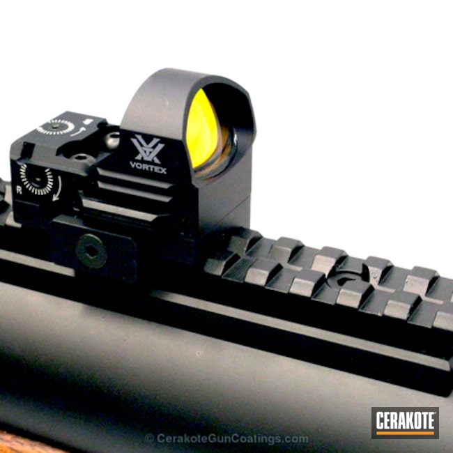 Cerakoted: Bolt Action Rifle,Graphite Black H-146,WWII,Vortex Sight,Carbine,De Lisle Carbine,Lithgow