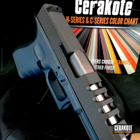 Powder Coating: 9mm,Glock,Two Tone,G19 Gasca,Blue Titanium H-185,Glock 19,Tungsten H-237,Glock 19C