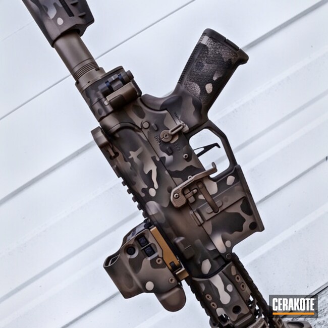 Cerakoted: Rifle,MAGPUL® FLAT DARK EARTH H-267,MAD Land Camo,Law Tactical,DESERT SAND H-199,MagPul,Law Tactical Folding Stock,Tactical Rifle,EOTech,MultiCam,Patriot Brown H-226,Camo,AR-15