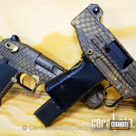 Powder Coating: Graphite Black H-146,Handguns,Pistol,Uzi,Gold H-122,Desert Eagle,IMI,Carbine,Burnt Bronze H-148