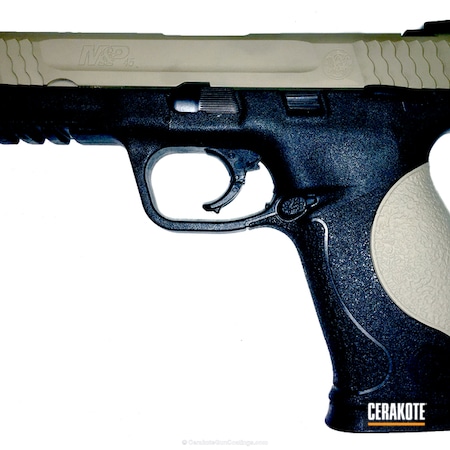 Powder Coating: Smith & Wesson M&P,Graphite Black H-146,Two Tone,Pistol,Coyote Tan H-235