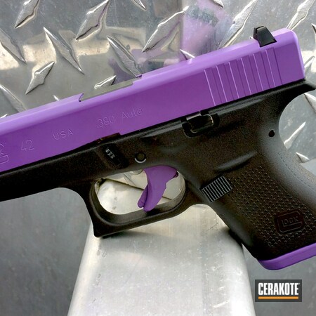 Powder Coating: Glock,Pistol,Bright Purple H-217,Glock 42