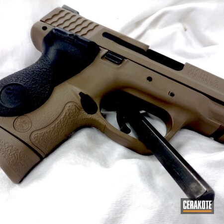 Powder Coating: Smith & Wesson,M&P 40c,Pistol,Flat Dark Earth H-265