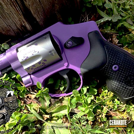 Powder Coating: Grandma Gun,Smith & Wesson,Wild Purple H-197,Revolver,Smith & Wesson 642