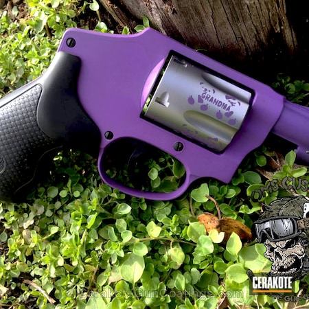 Powder Coating: Grandma Gun,Smith & Wesson,Wild Purple H-197,Revolver,Smith & Wesson 642