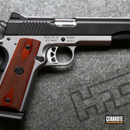 Powder Coating: Graphite Black H-146,.45 ACP,1911,Handguns,Pistol,Ruger,Ruger SR1911