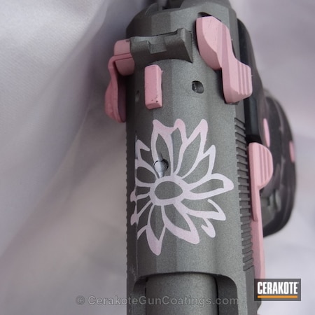Powder Coating: Bright White H-140,Bazooka Pink H-244,Ladies,Handguns,Beretta,Stainless H-152