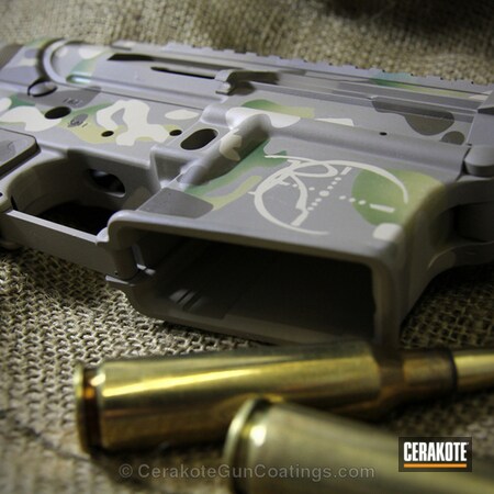 Powder Coating: DESERT SAND H-199,Highland Green H-200,Tactical Rifle,MAGPUL® FLAT DARK EARTH H-267