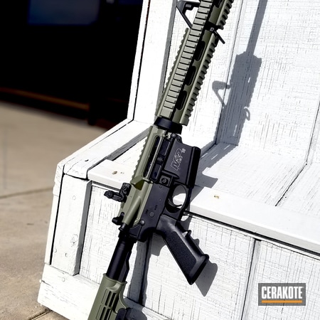 Powder Coating: Forest Green H-248,Colt M4,Tactical Rifle,AR-15,M&P 15