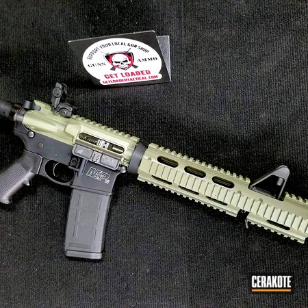 Powder Coating: Forest Green H-248,Colt M4,Tactical Rifle,AR-15,M&P 15