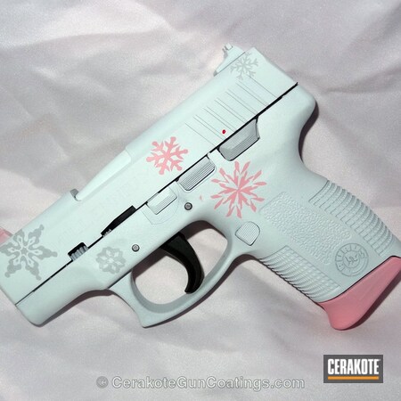 Powder Coating: Bright White H-140,Bazooka Pink H-244,Ladies,Handguns,Taurus