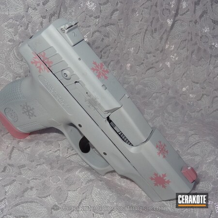 Powder Coating: Bright White H-140,Bazooka Pink H-244,Ladies,Handguns,Taurus
