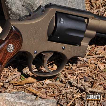 Powder Coating: Graphite Black H-146,Smith & Wesson,Revolver,Burnt Bronze H-148