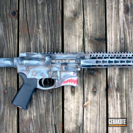 Powder Coating: JESSE JAMES CIVIL DEFENSE BLUE H-401,Graphite Black H-146,Distressed,MagPul,Spike's Tactical,BCM Rifle Company,BCM Tactical Handguard,Spikes Tactical Hellraiser,Tactical Rifle,Flat Dark Earth H-265
