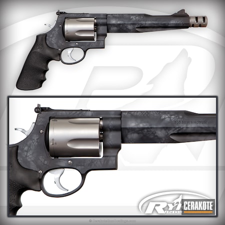 Powder Coating: Smith & Wesson,Graphite Black H-146,S&W 500,Revolver,Big Bore,MAGPUL® STEALTH GREY H-188,Bull Shark Grey H-214